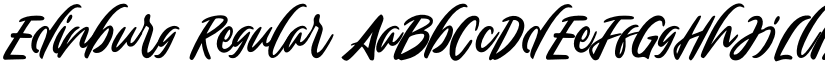 Edinburg Regular font
