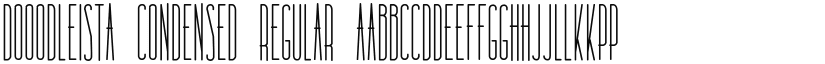 Dooodleista Condensed Regular font