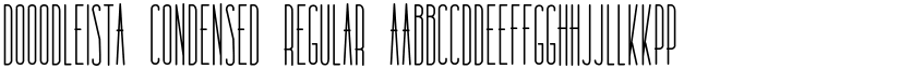 Dooodleista Condensed Regular font