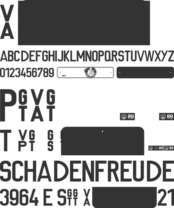 BP 12-22 font preview