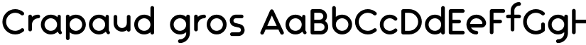 Crapaud gros font