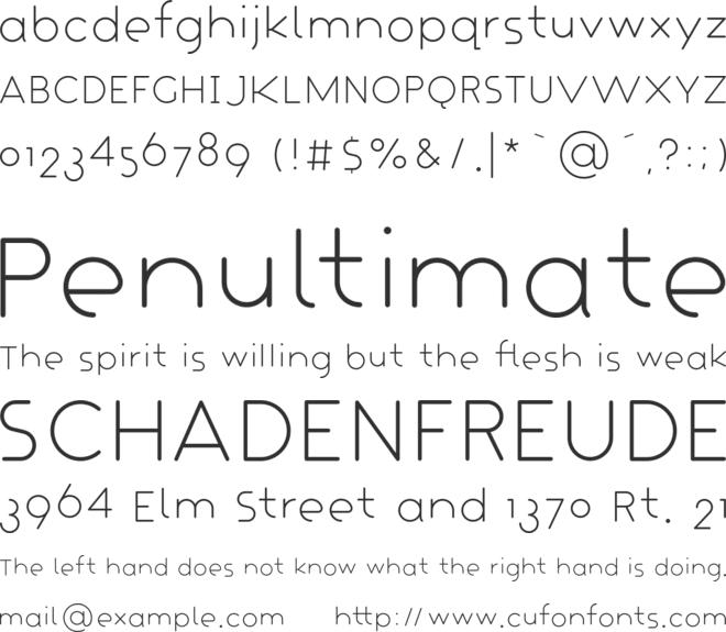 Crapaud font preview