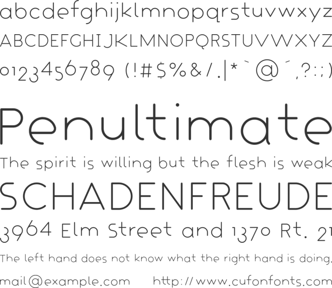 Crapaud font preview