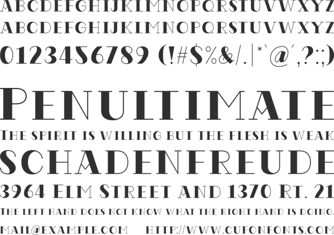 Codian October Eight font preview