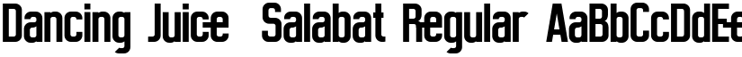 Dancing Juice  Salabat Regular font