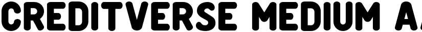 Creditverse Medium font
