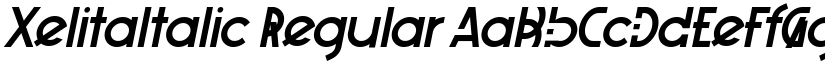 XelitaItalic Regular font
