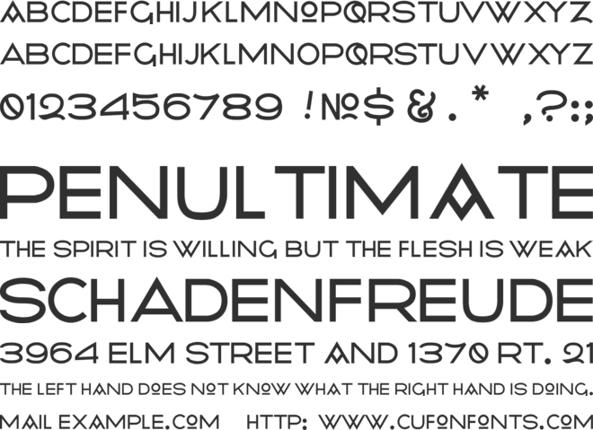 Radiometry font preview