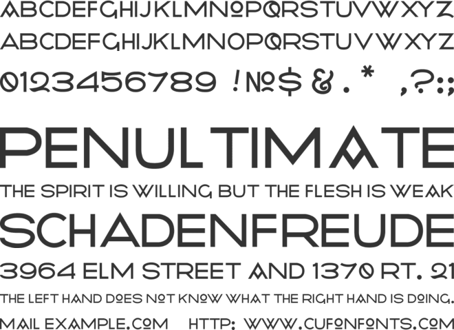 Radiometry font preview