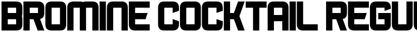 Bromine Cocktail Regular font