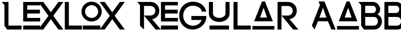 Lexlox Regular font