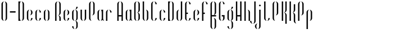 O-Deco font download