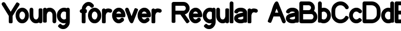 Young forever font download