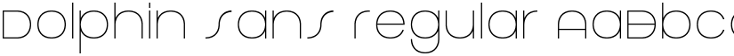 Dolphin Sans Regular font