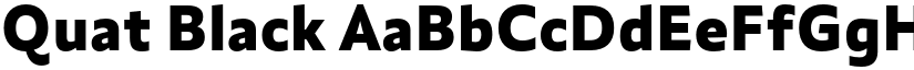 Quat Black font