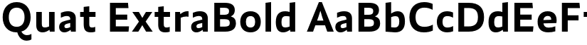 Quat ExtraBold font