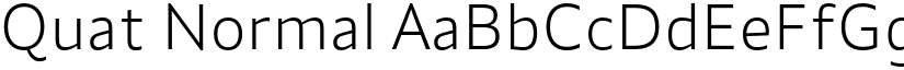 Quat Normal font