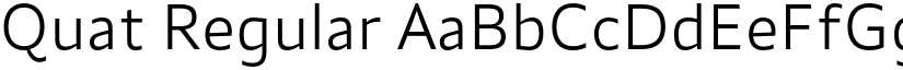 Quat Regular font