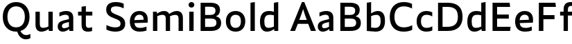 Quat SemiBold font