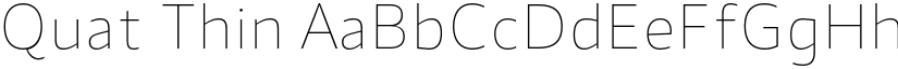 Quat Thin font