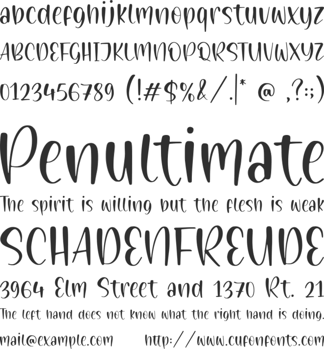 Painted Gallery font preview