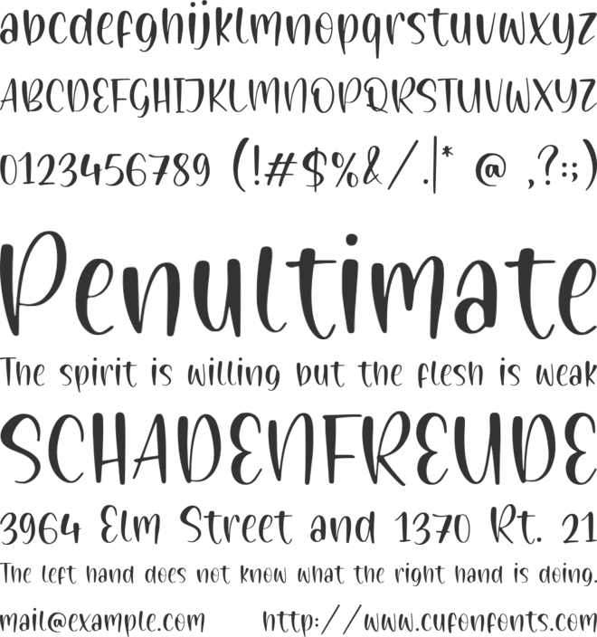 Painted Gallery font preview