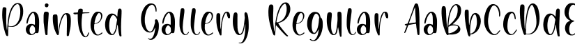 Painted Gallery Regular font