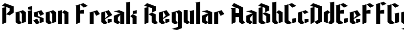 Poison Freak Regular font