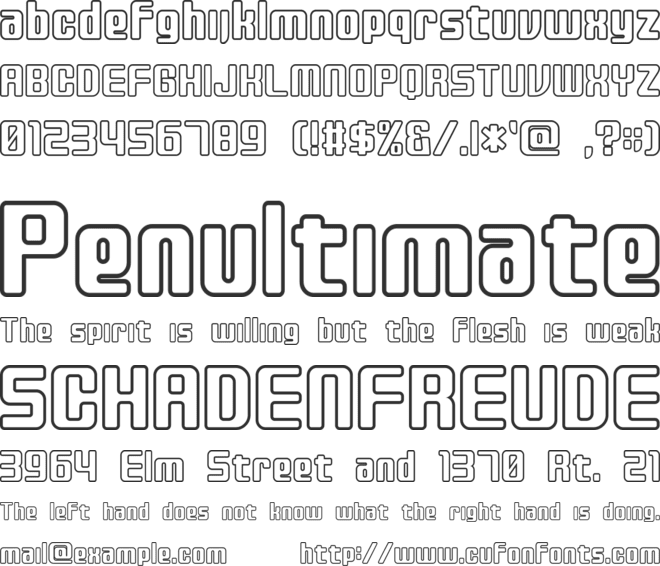 Disc font preview