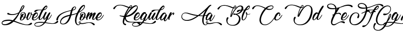 Lovely Home Regular font