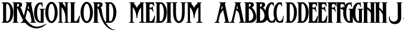 DRagonlord Medium font