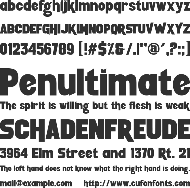 Skaters font preview