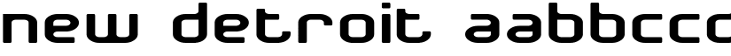 New Detroit font