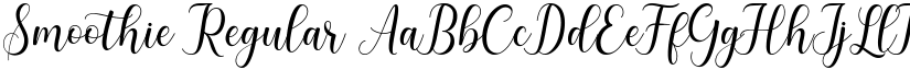 Smoothie Regular font