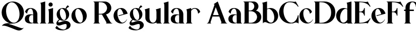 Qaligo Regular font