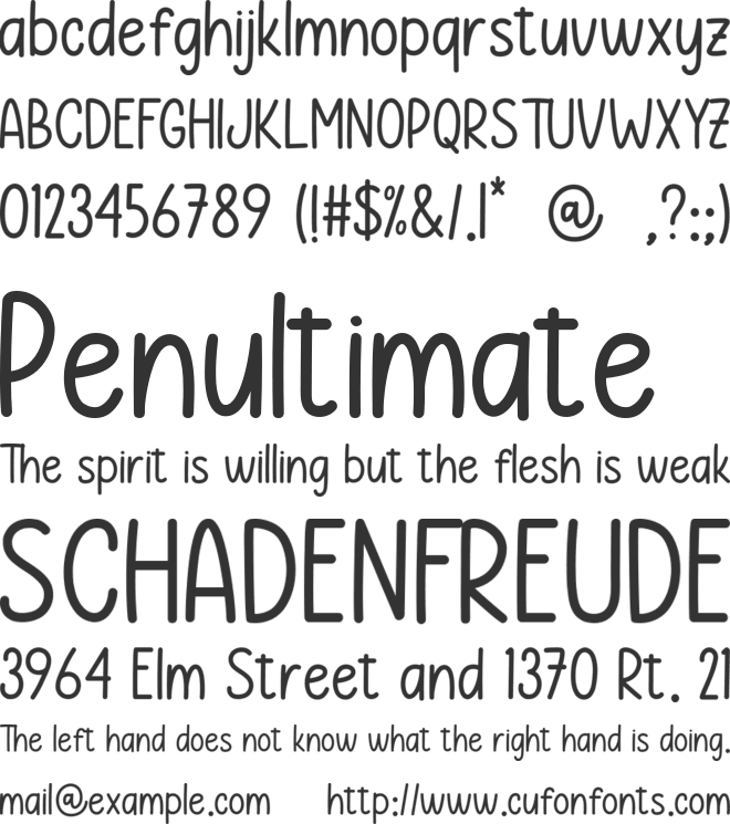 Roast Chicken font preview