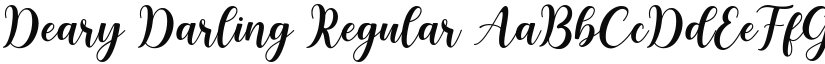 Deary Darling font download