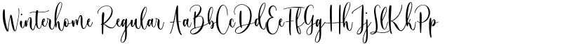Winterhome Regular font