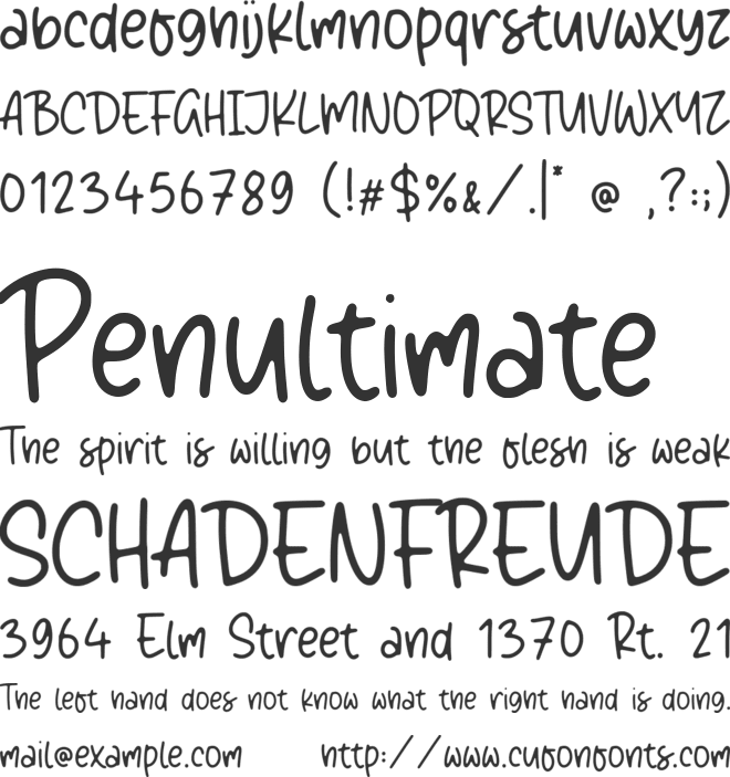 Buckley font preview