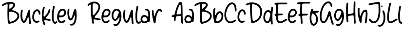 Buckley Regular font