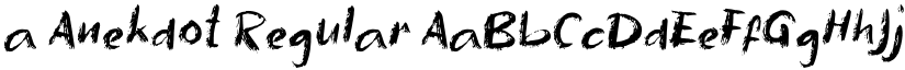 a Anekdot Regular font
