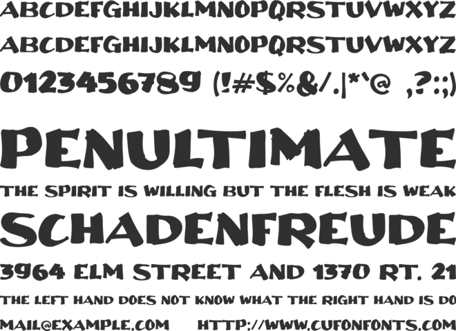 a Akuilah font preview
