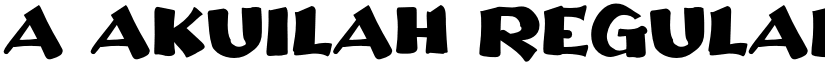 a Akuilah Regular font