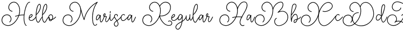 Hello Marisca Regular font