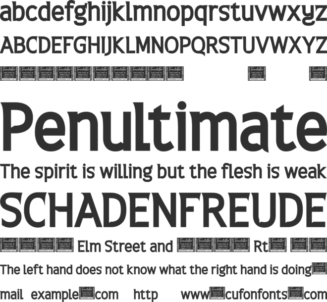 Restrict font preview