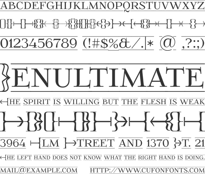 FoglihtenFr01 font preview