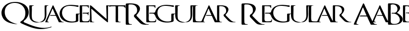 QuagentRegular Regular font