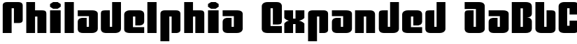 Philadelphia Expanded font
