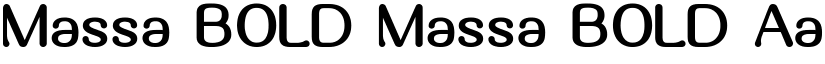 Massa BOLD Massa BOLD font