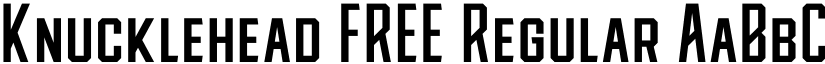 Knucklehead FREE Regular font